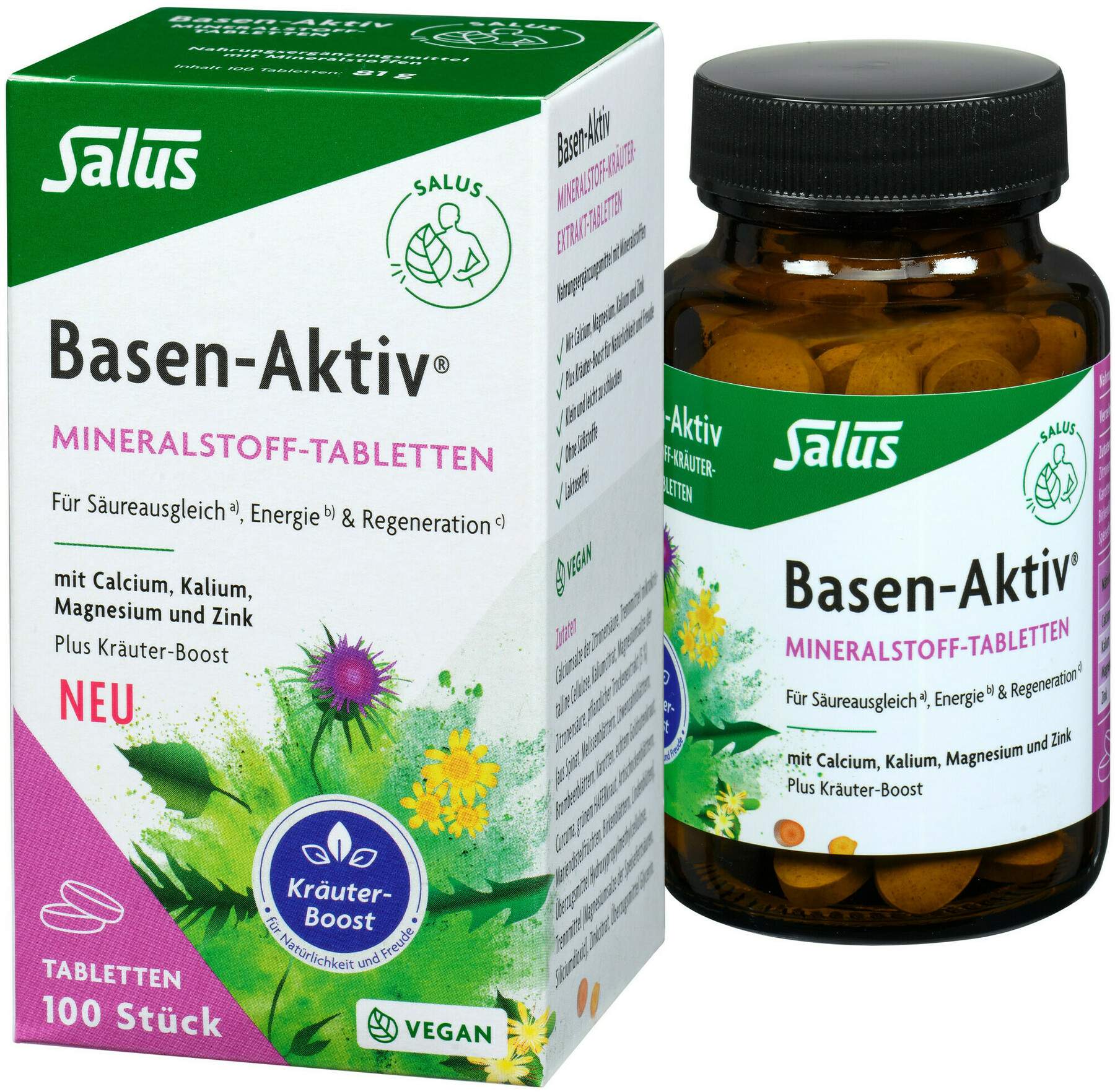 Basen Aktiv Mineralstoff-Kräuter 100 Tabletten