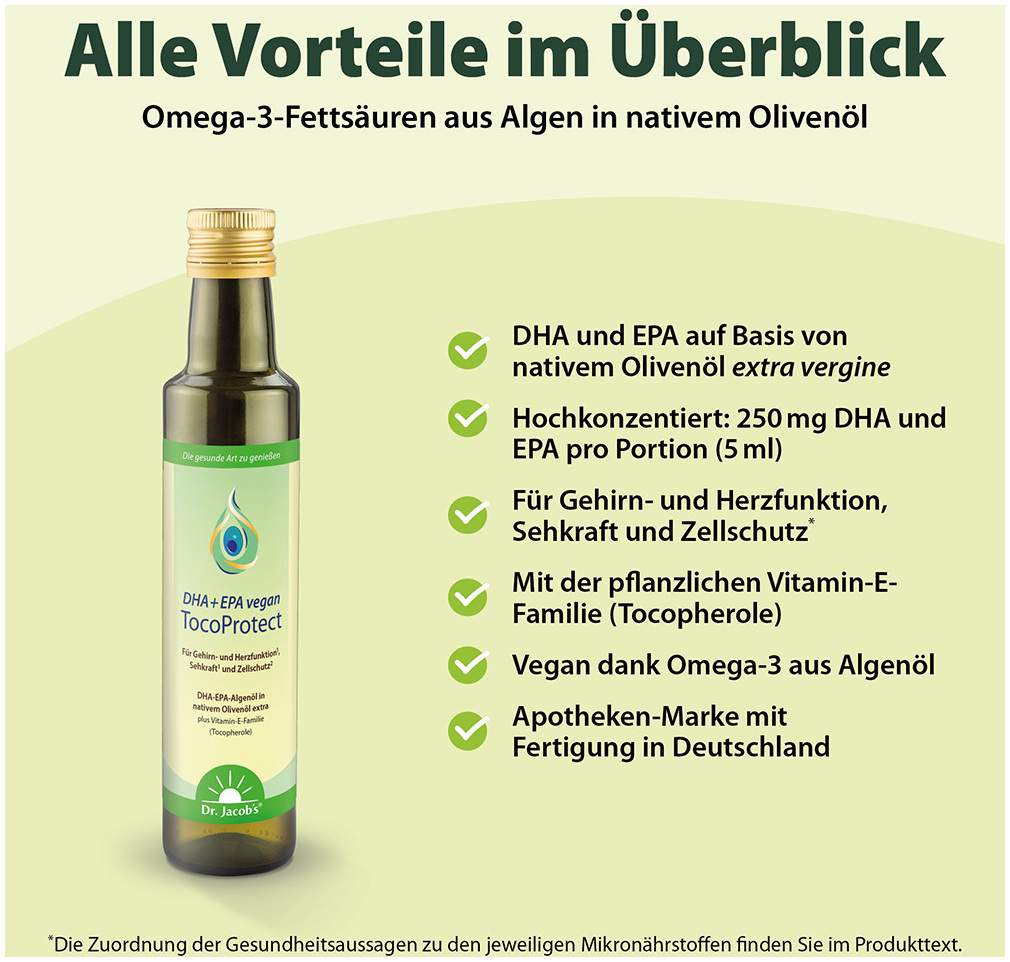 Dha+epa Vegan Tocoprotect Dr.Jacob s Flüssig