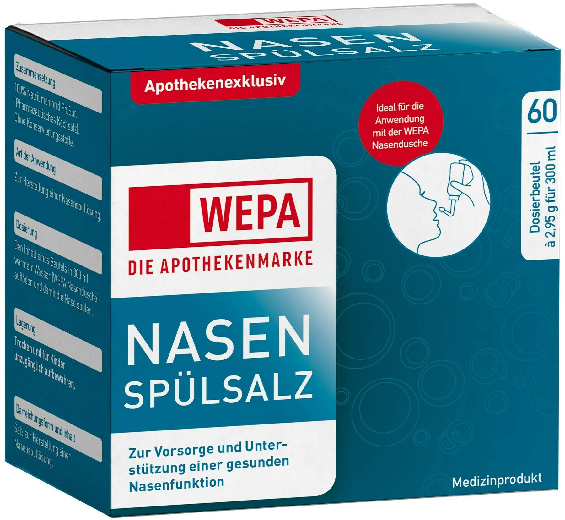 WEPA Nasenspülsalz 20 X 2,95 G