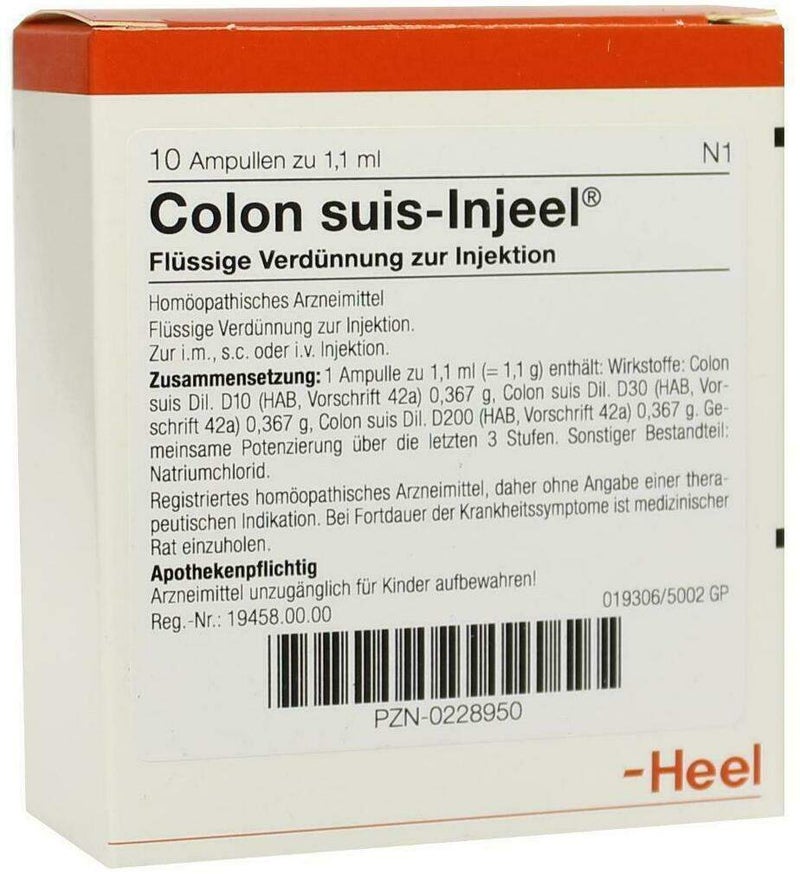 Colon Suis Injeele 1,1 ml 10 Ampullen
