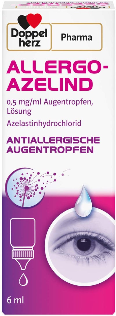 Allergo - Azelind 0,5 mg pro ml Doppelherz Pharma 6 ml Augentropfen