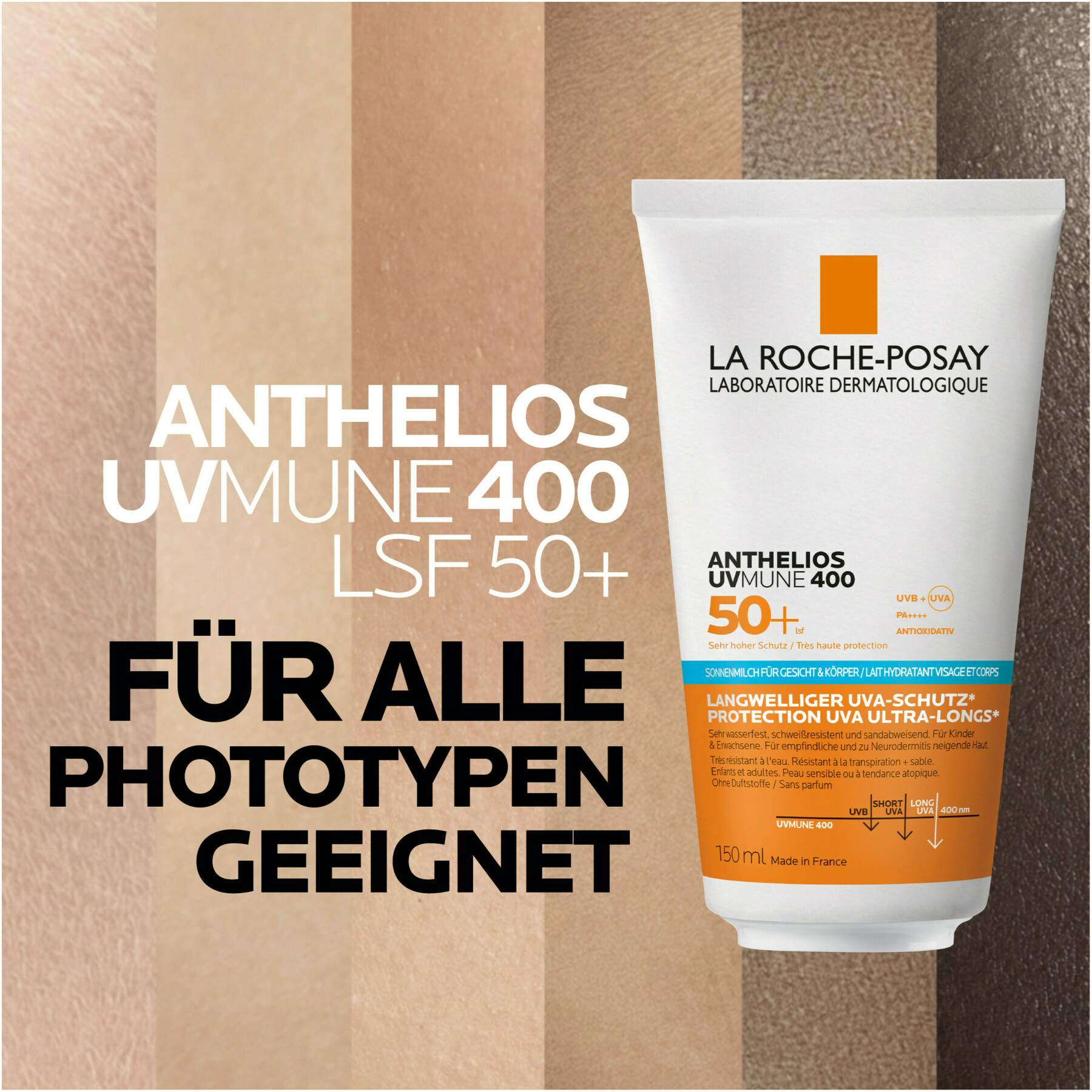 La Roche Posay Anthelios Körper + Gesicht LSF 50 150 ml Milch