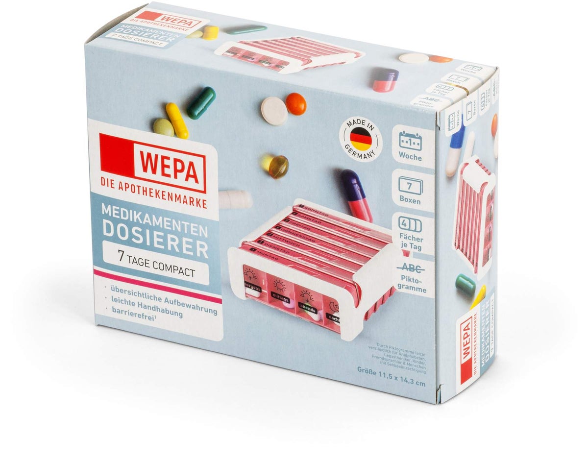 WEPA 7 Tage Compact Wochenmagazin weiß-pink