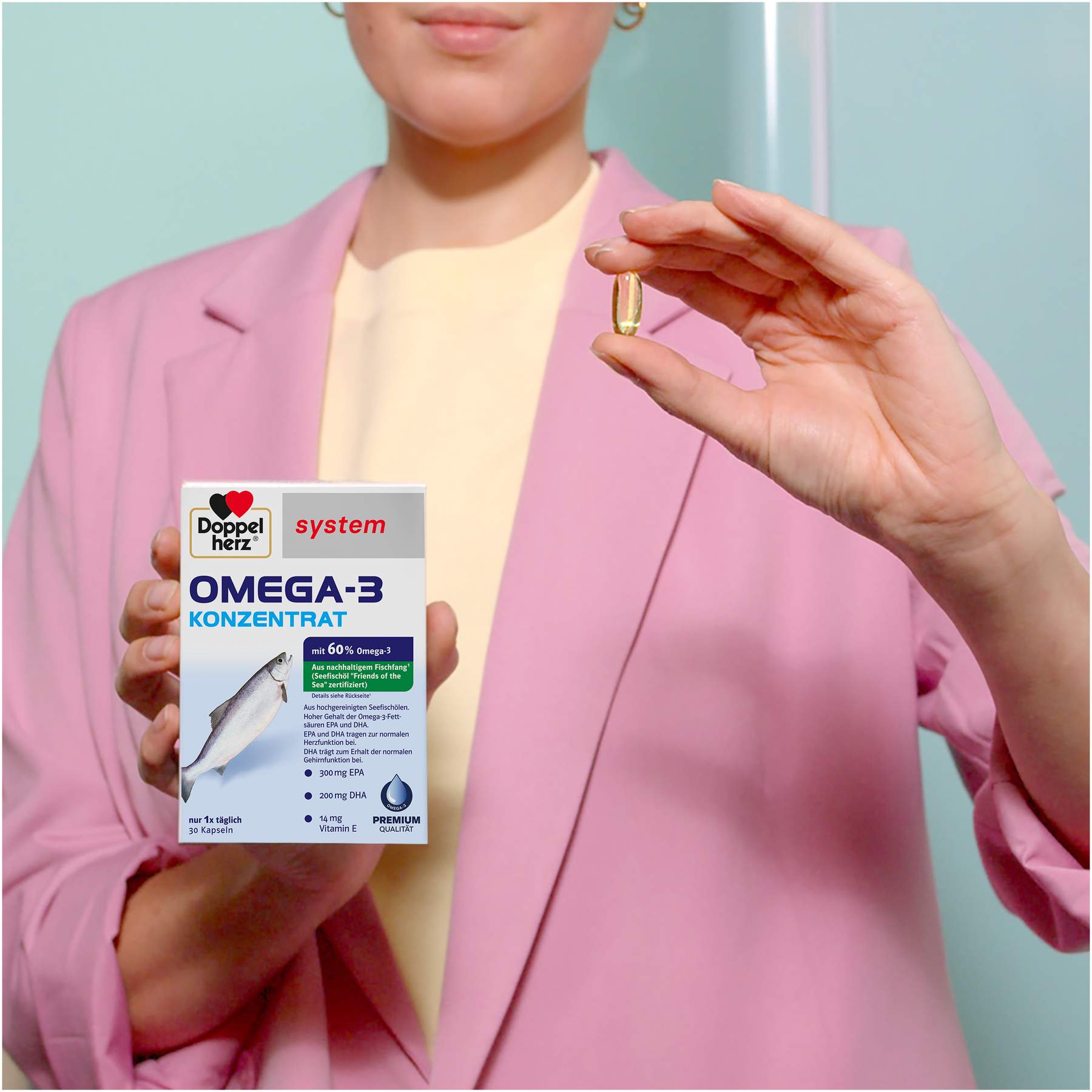 Doppelherz system Omega-3 Konzentrat 120 Kapseln