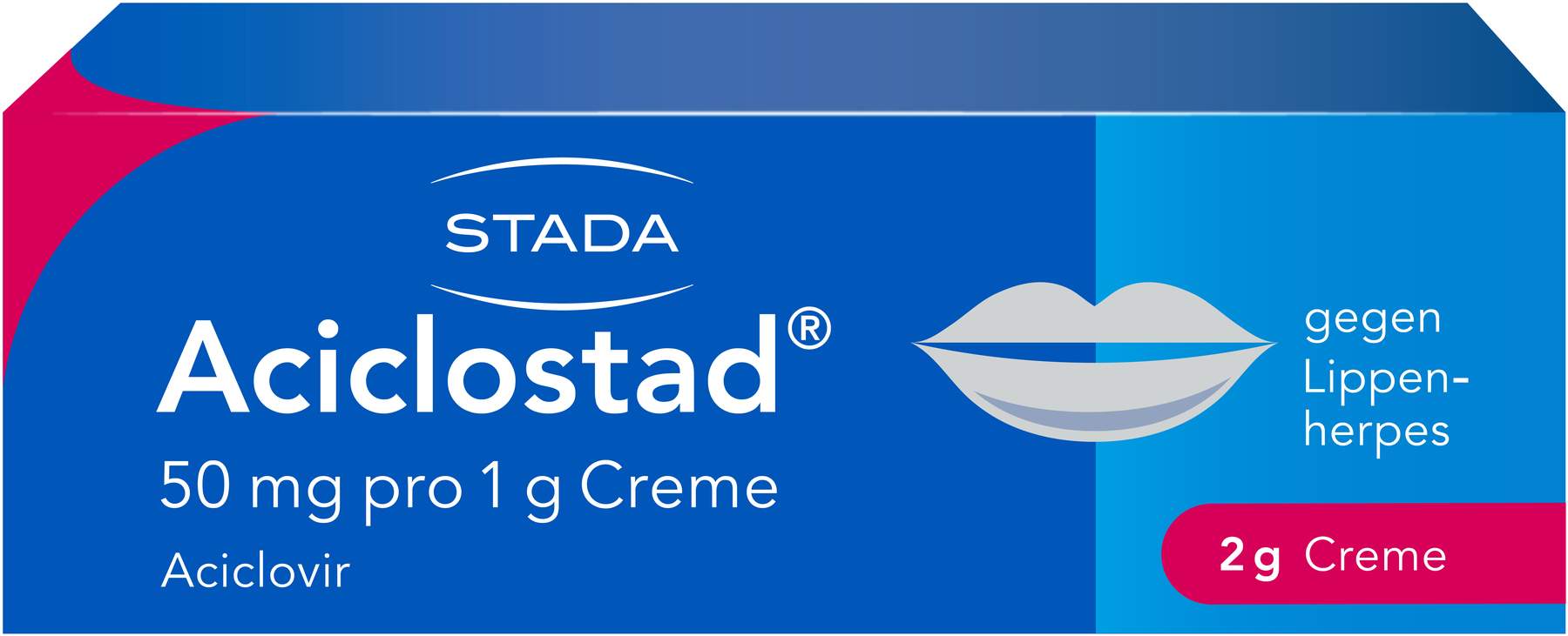 Aciclostad gegen Lippenherpes 2 g Creme