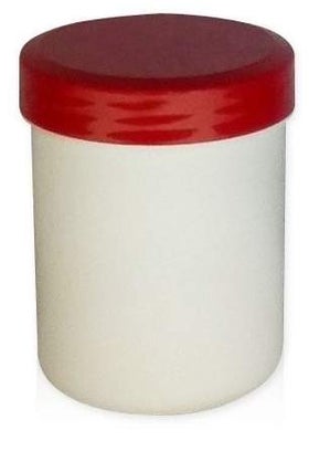 Kruke Mit Deckel, Weiß, Kunststoff 250 G