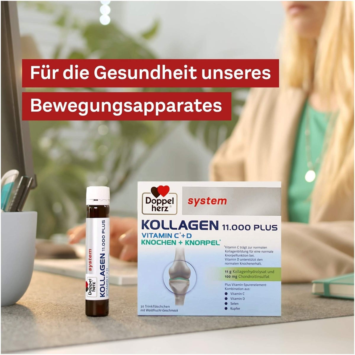 Doppelherz system Kollagen 11.000 Plus System 30 x 25 ml Ampullen