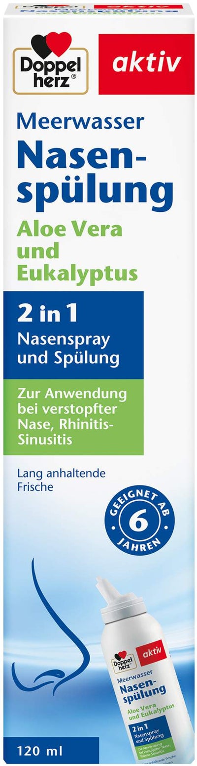 Doppelherz Aktiv Meerwasser Nasenspülung Aloe Vera und...