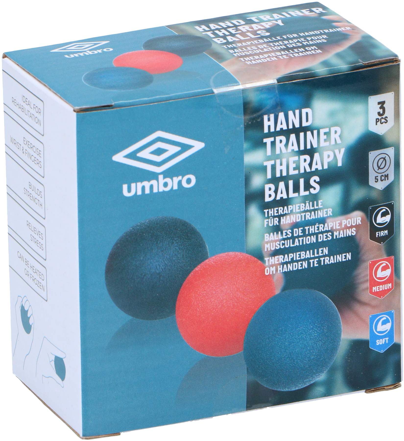 Umbro Handtrainings-Therapieball 3 Stück