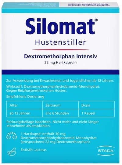 Silomat Hustenstiller Dextromethorphan Intensiv 12 Hartkapseln