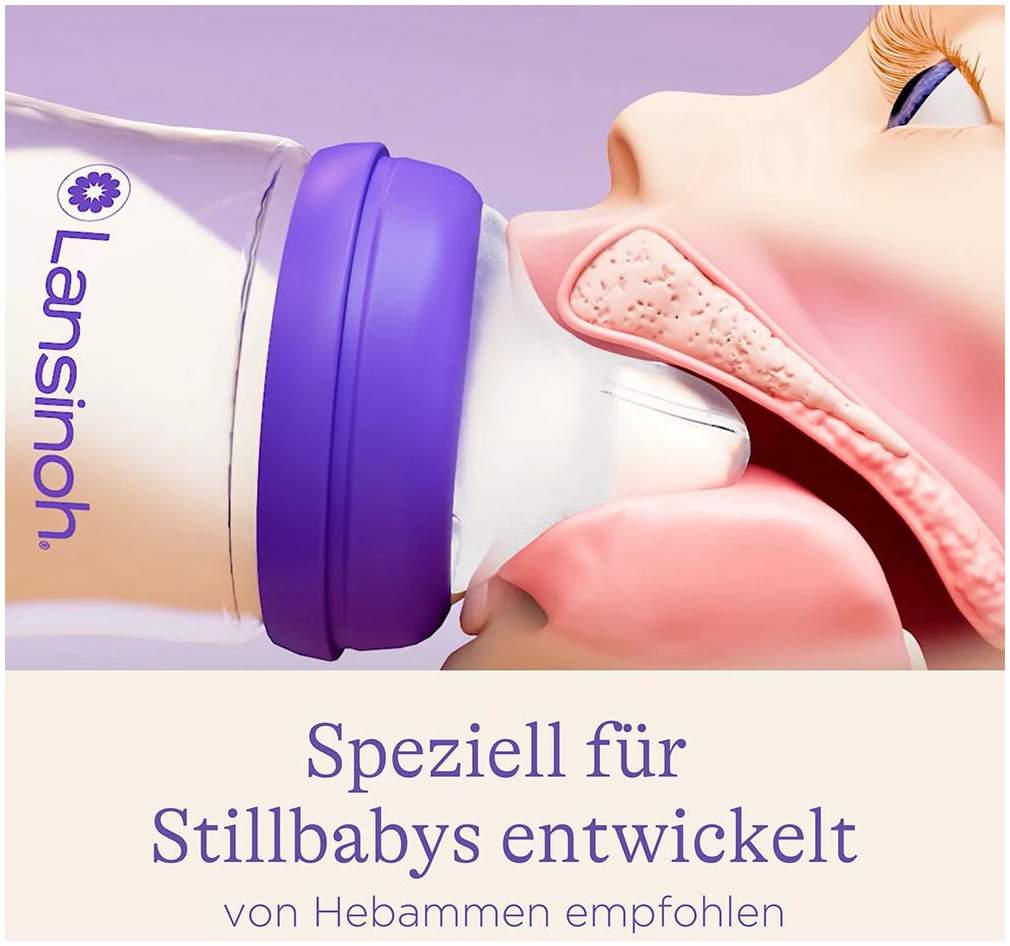 Lansinoh  Babyflasche Mit Naturalwave  Sauger 160 ml