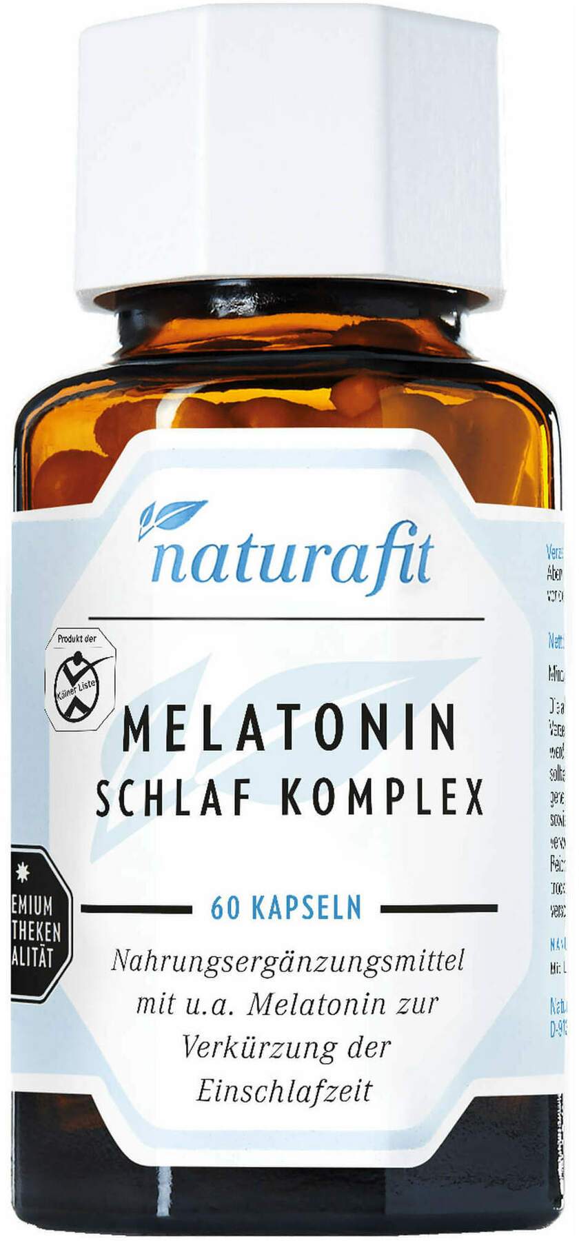 Naturafit Melatonin Schlaf Komplex Kapseln  60 Stück
