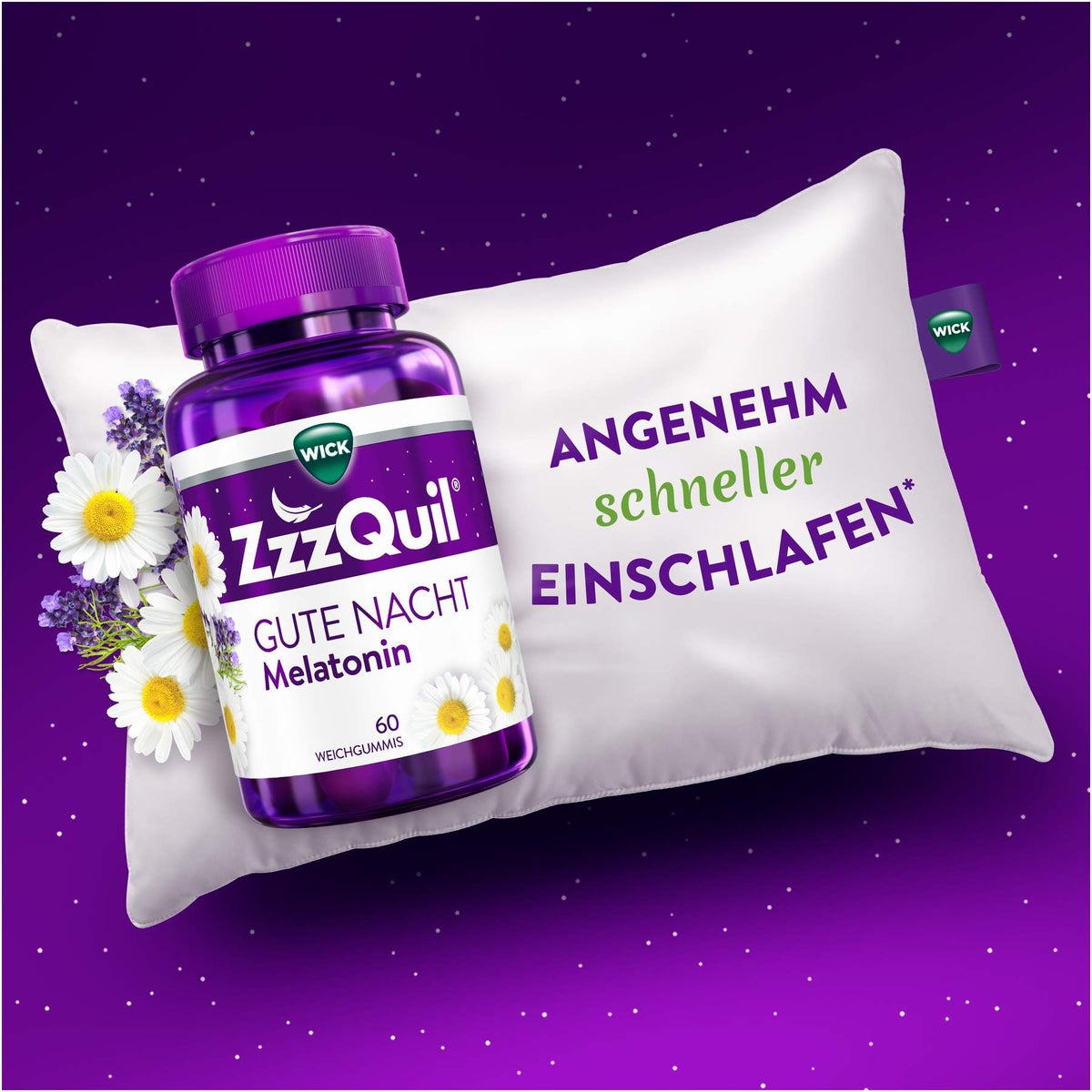 Wick ZzzQuil Gute Nacht 60 Weichgummis