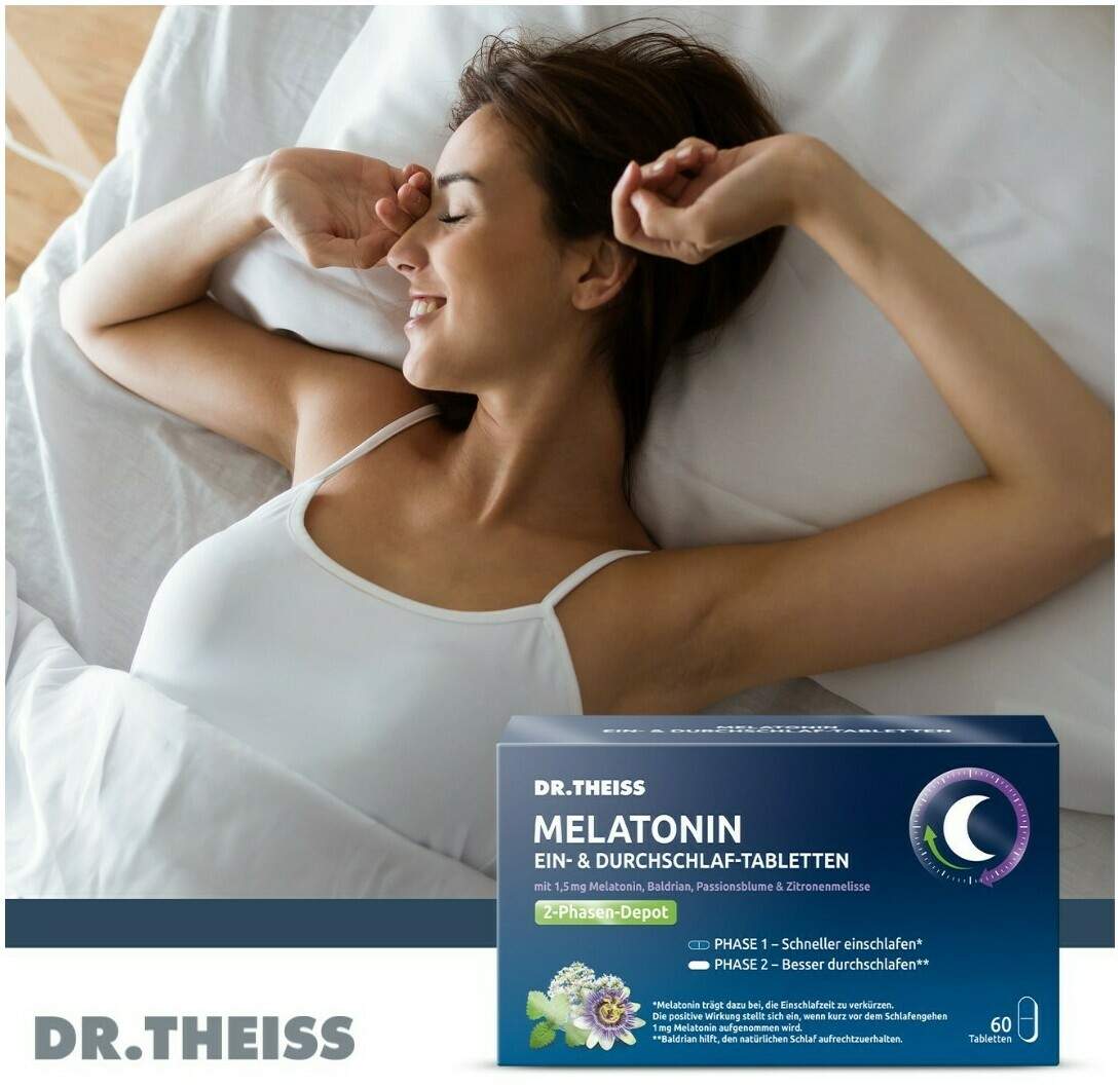 Dr.Theiss Melatonin Ein- & Durchschlaf Tabletten 60 Stück