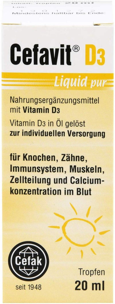 Cefavit D3 Liquid Pur Tropfen zum Einnehmen 20ml