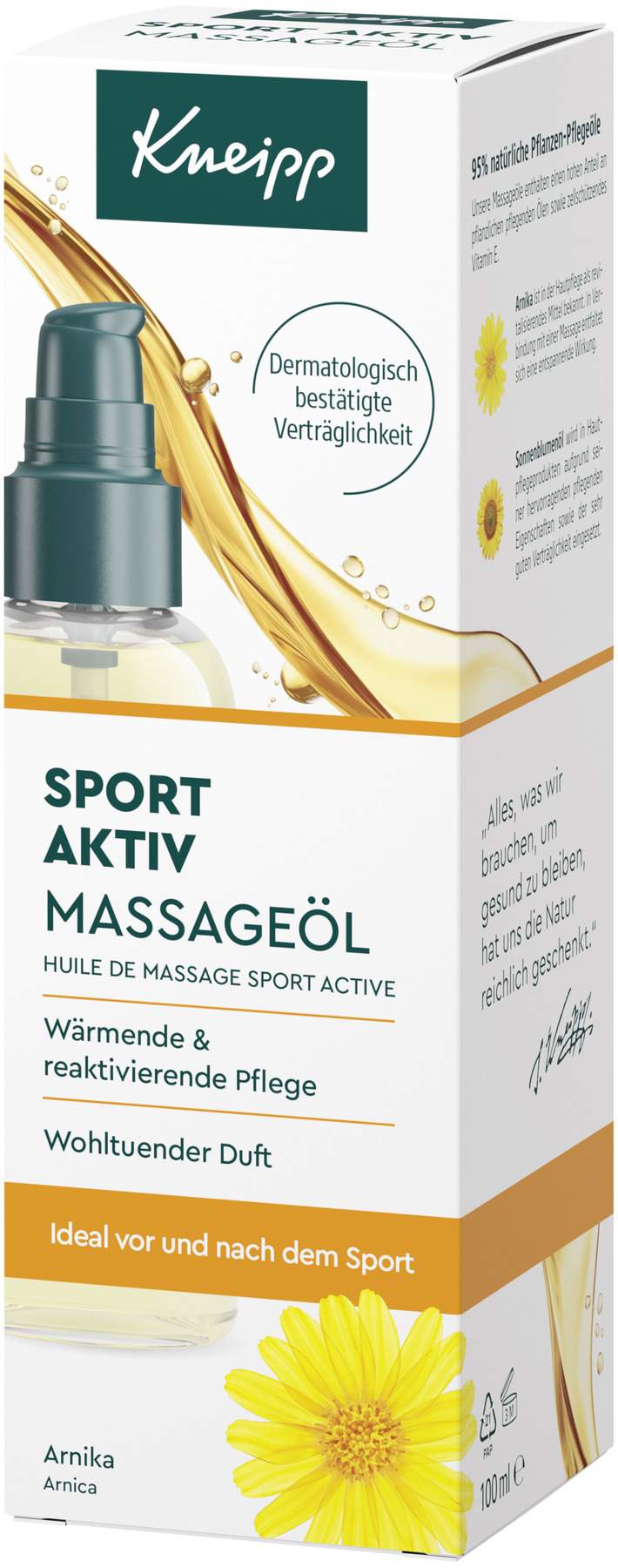 Kneipp Massageöl Sport Aktiv 100 ml