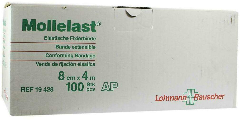Mollelast Binden Weiß 8cmx4m Lose