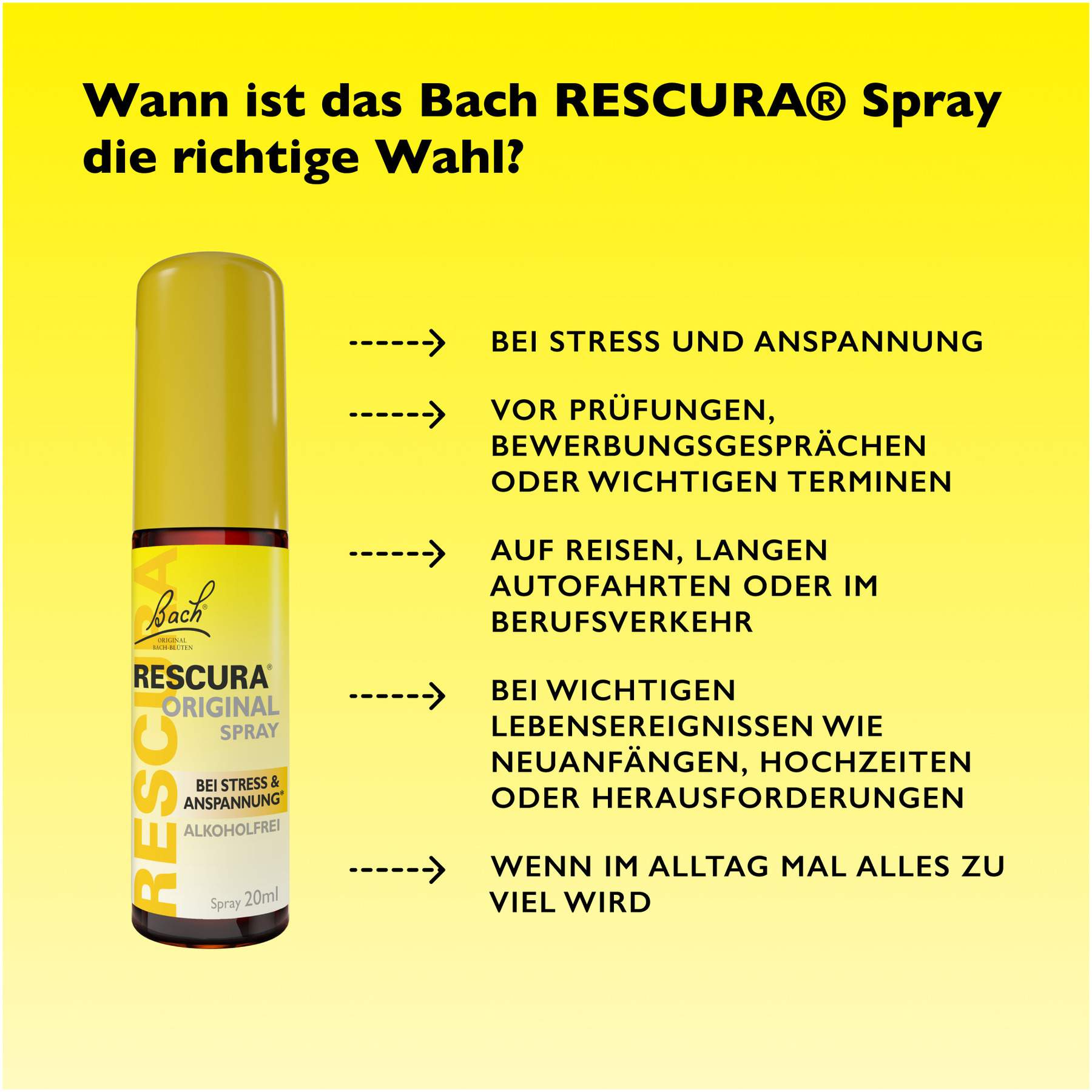 Bachblüten Rescura 20 ml Spray alkoholfrei
