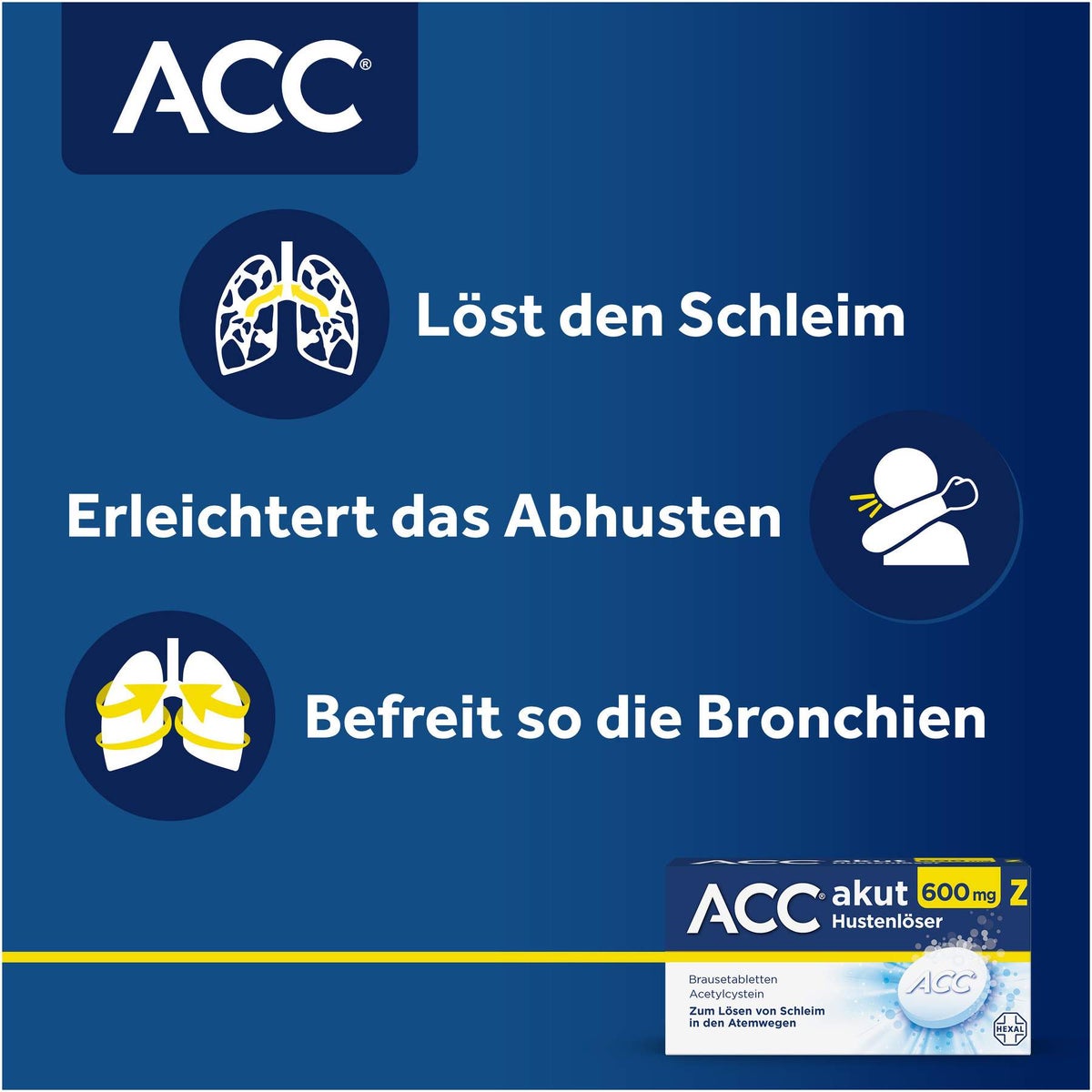 ACC akut 600 mg Z Hustenlöser 20 Brausetabletten