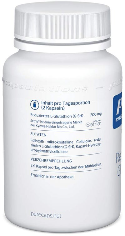 Pure Encapsulations Reduziertes Glutathion Kapseln