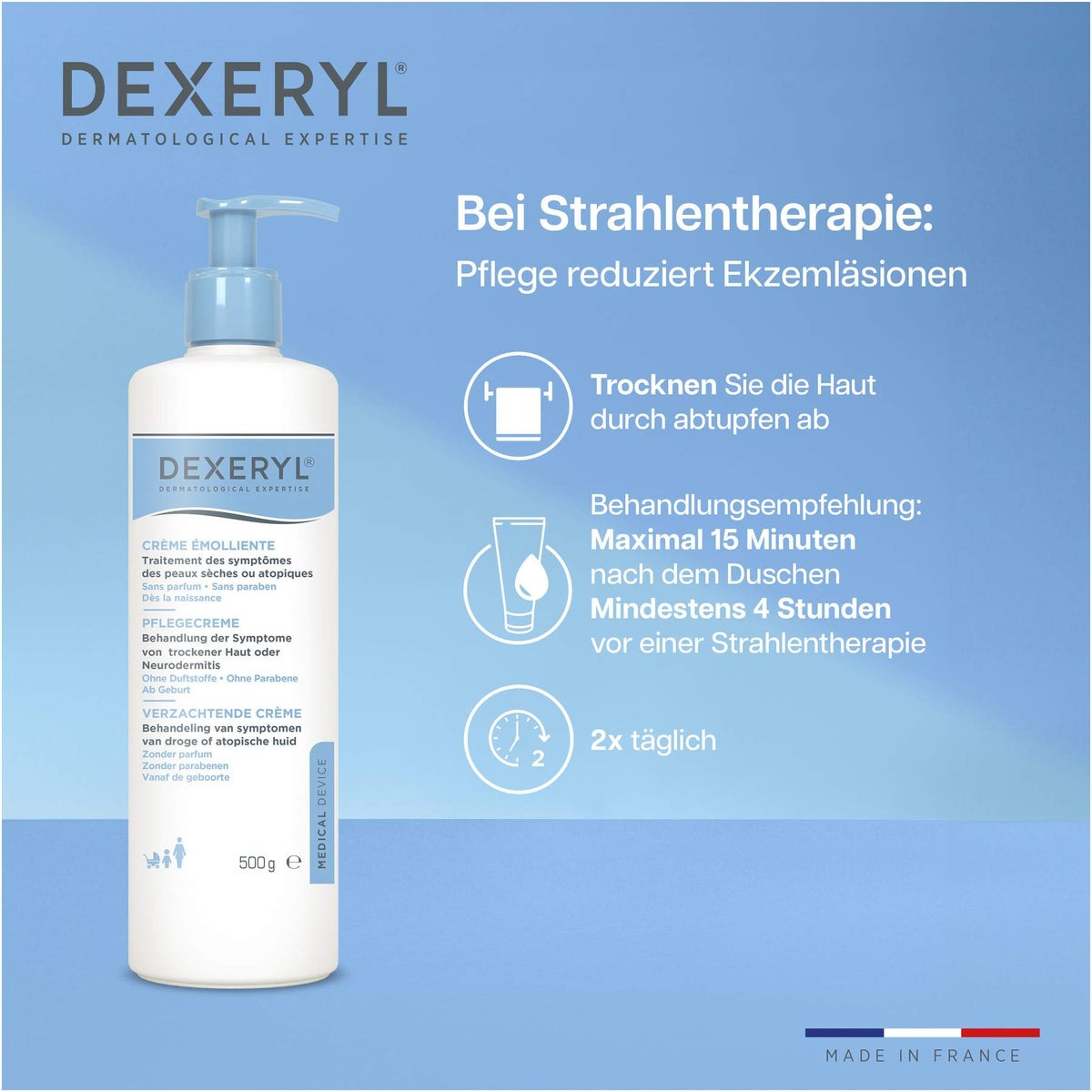 Dexeryl Pflegecreme 500 g