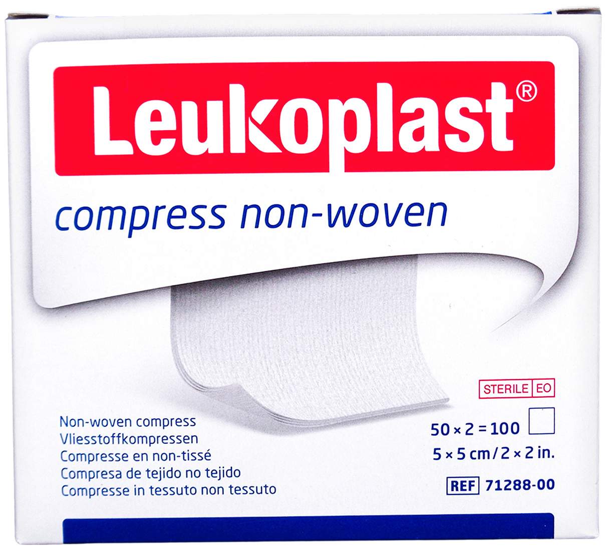 Leukoplast Compress Non-Woven 5 X 5 cm 100 Stück