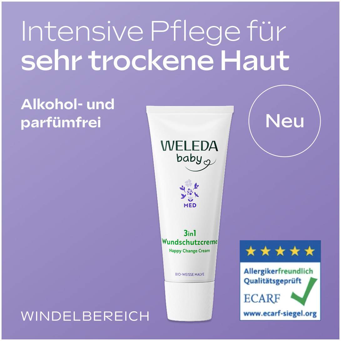 Weleda Baby 3 in 1 Wundschutzcreme weiße Malve 75 g Creme