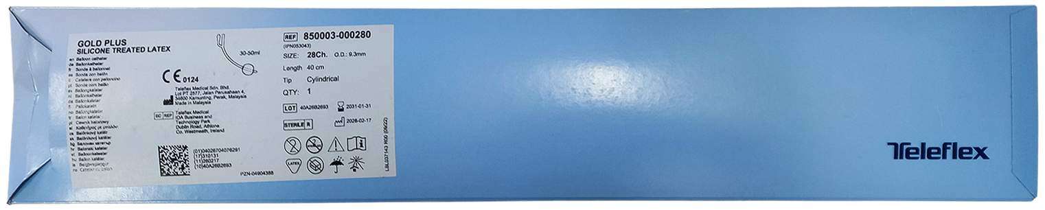 Katheter Ballon Gold Plus Nelat.Ch 28 30 ml Lat.