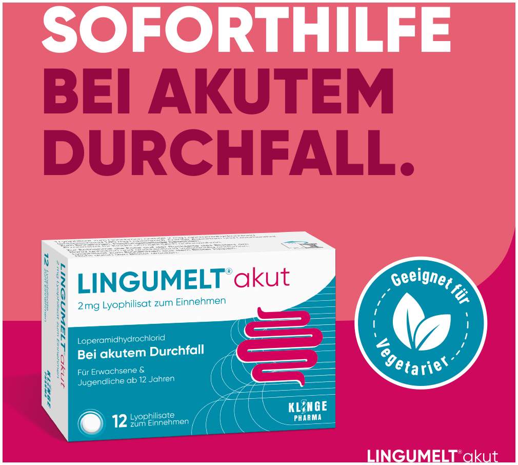 Lingumelt Akut 2 mg Lyophilisat zum Einnehmen 12 Stück