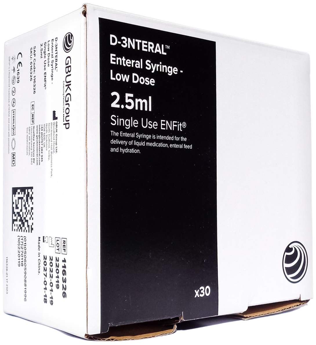 Enfit Spritze 2,5 ml 30 Stück