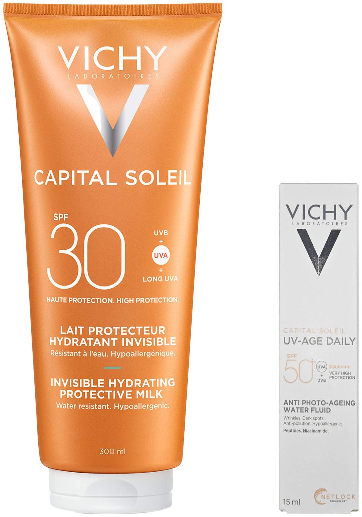 Vichy Capital Soleil mattierendes Sonnenfluid LSF 30 50 ml + gratis Vichy Capital Soleil UV-Age Daily LSF 50+ 15 ml