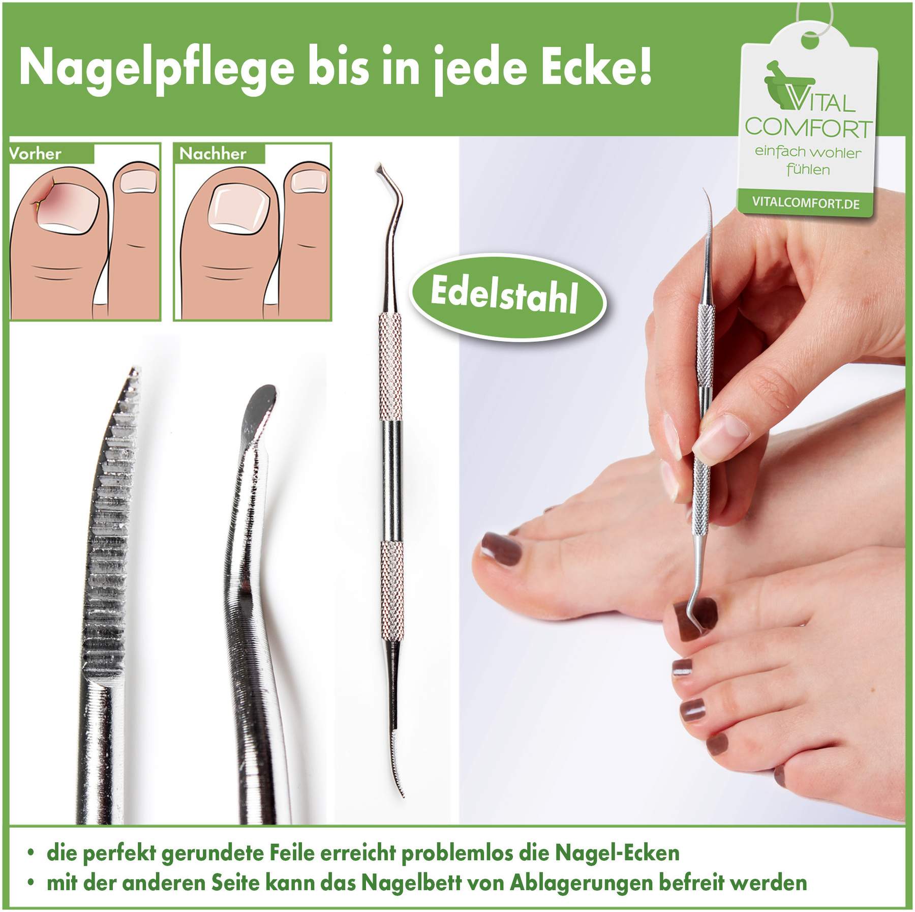 Vital Comfort Pediküren Eckenfeile
