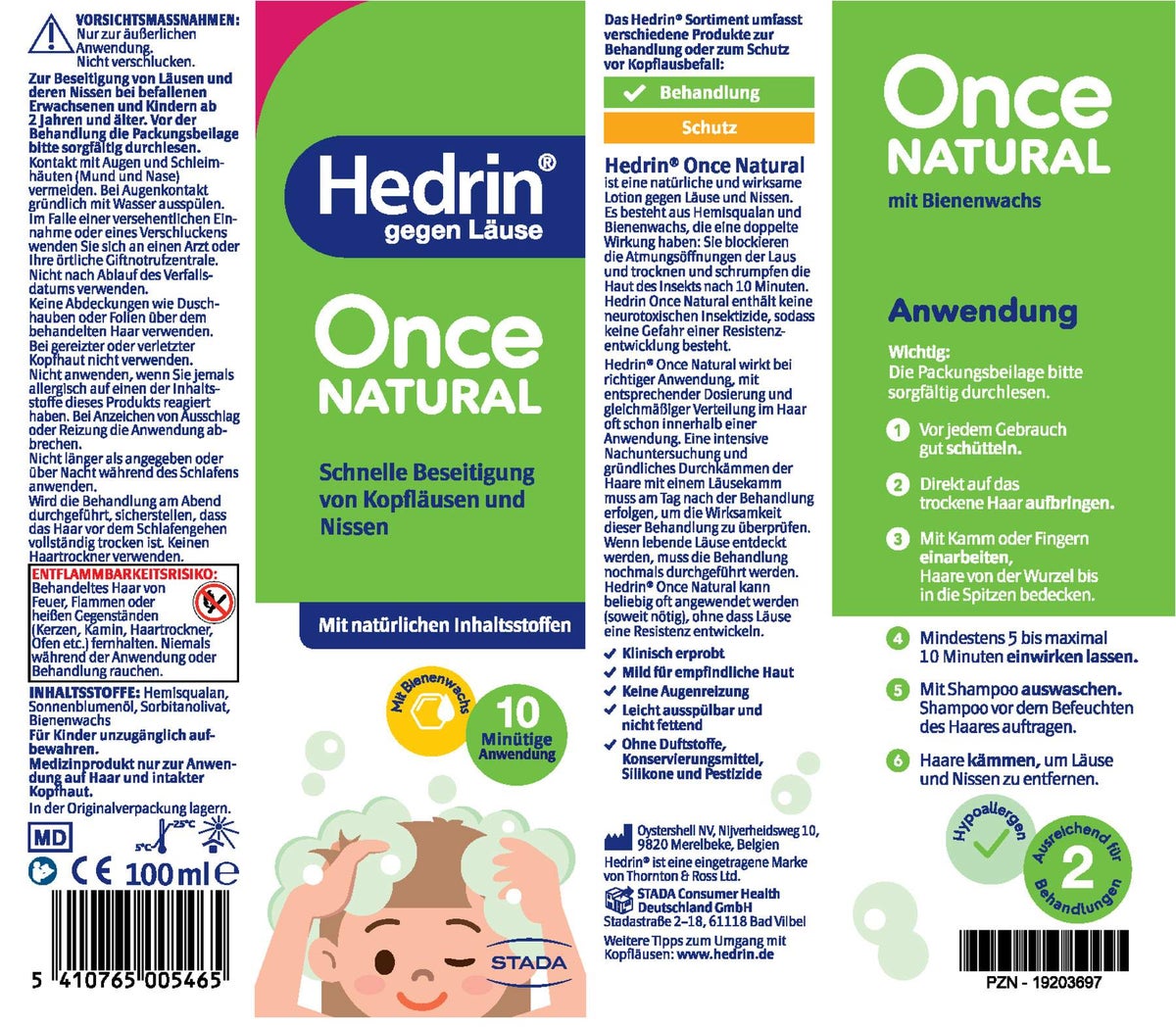 Hedrin Once Natural 100 ml