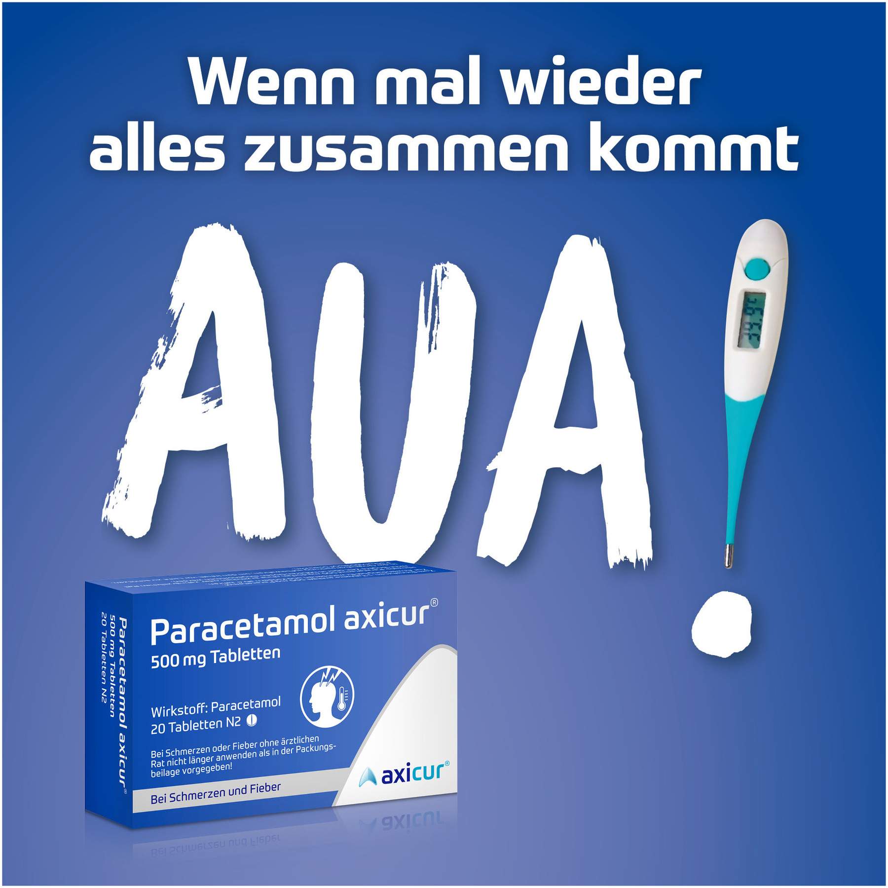 Paracetamol Axicur 500 mg 20 Tabletten