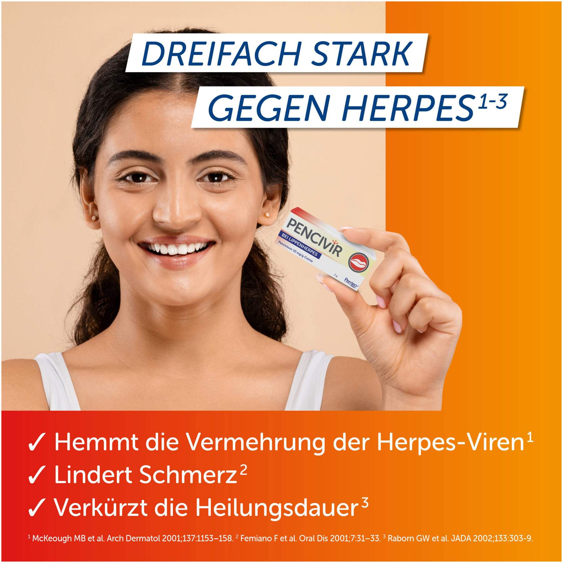 Pencivir bei Lippenherpes 2 g Creme