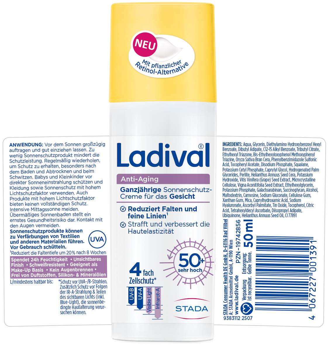 Ladival Anti-Aging Sonnenschutz-Creme LSF 50+