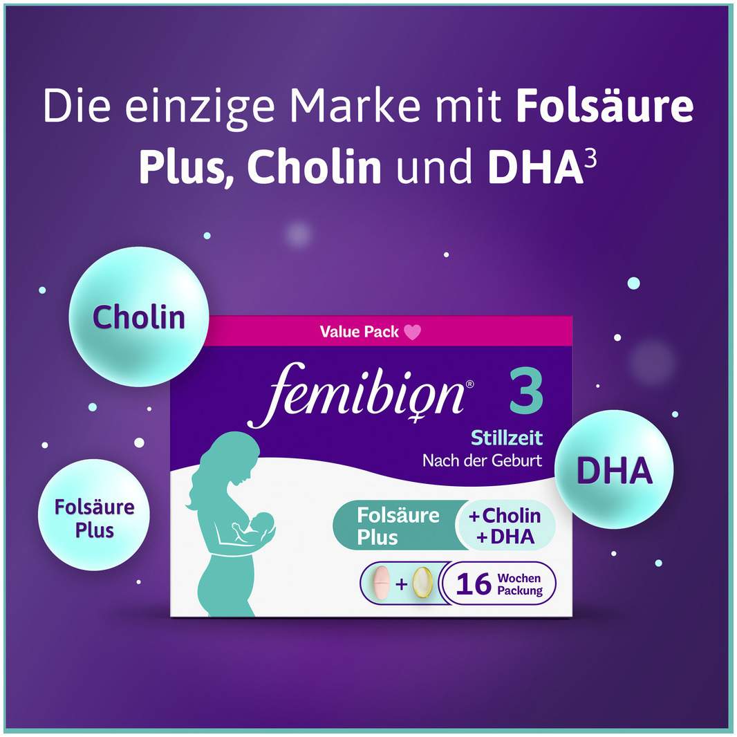 Femibion 3 Stillzeit 28 Tabletten und 28 Kapseln Kombipackung