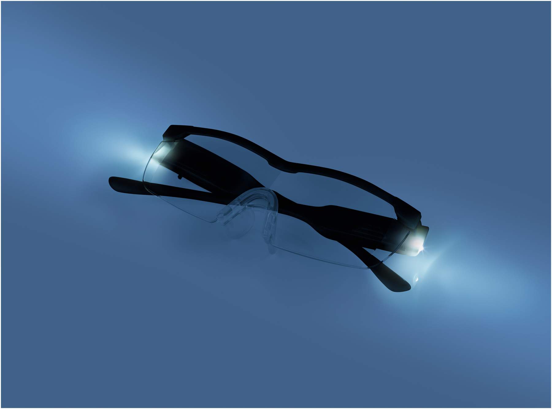 Easymaxx Vergrößerungsbrille mit LED-Licht, schwarz, inkl. Aufbewahrungsbeutel