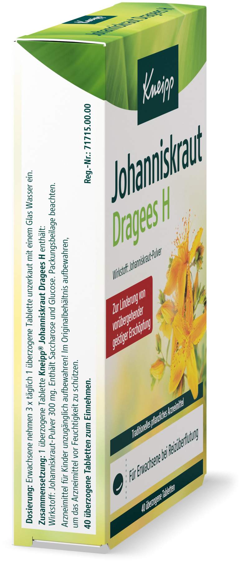 Kneipp Johanniskraut Dragees H 40 Überzogene Tabletten