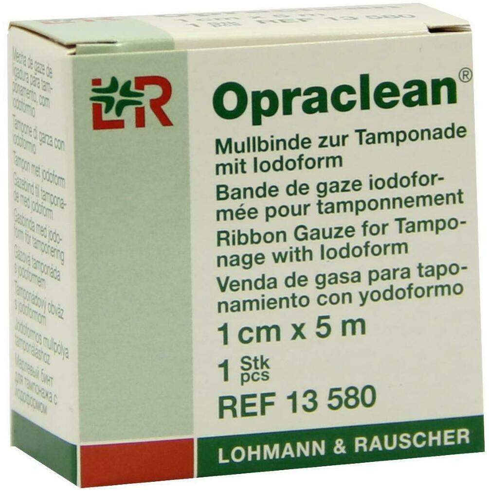 Opraclean Mullbinde zur Tamponade Mit Jodoform 1cmx5m