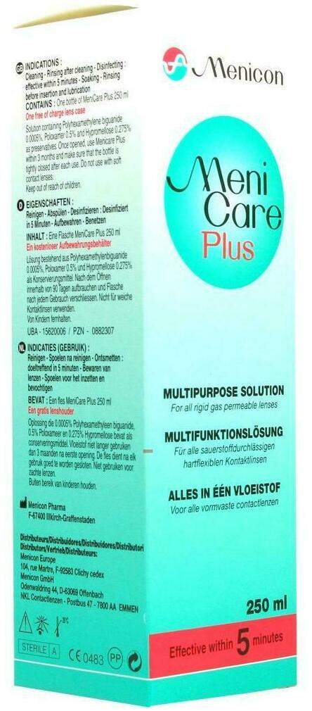 Meni Care Plus Kontaktlinsenpflegemittel 250 ml