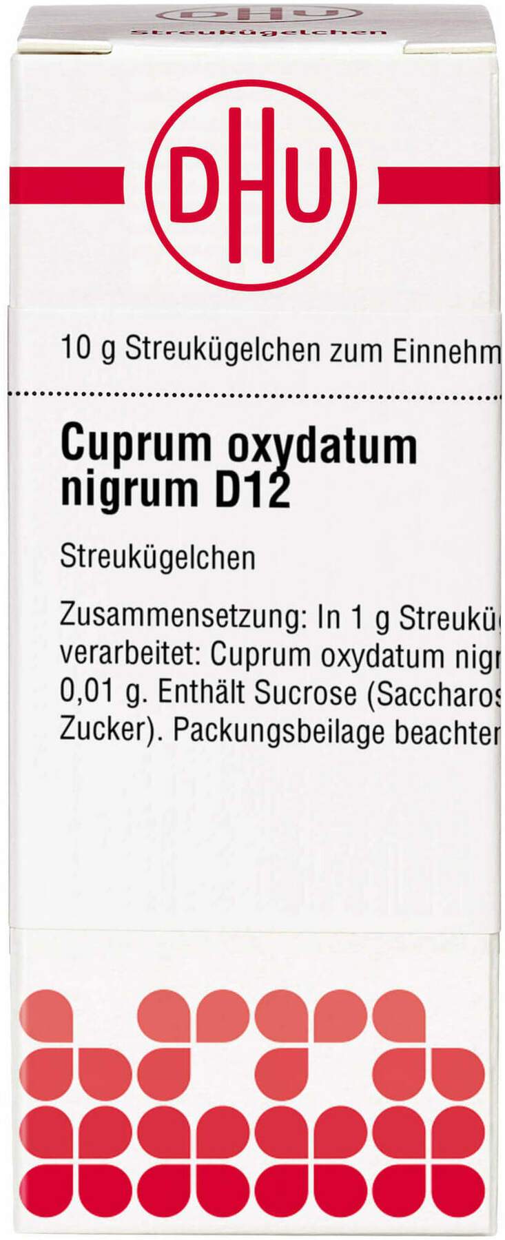 Dhu Cuprum Oxydatum Nigrum D12 Globuli 10 G