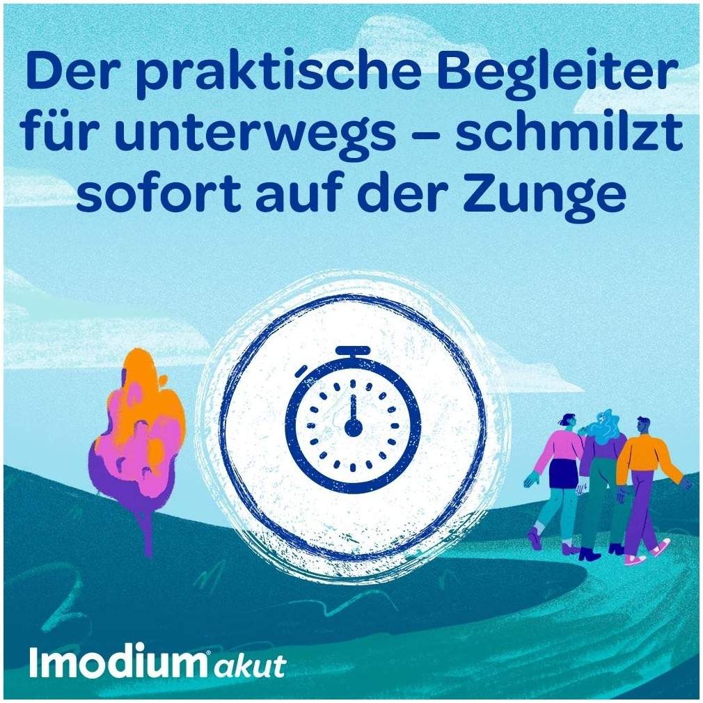 Imodium akut lingual 2 mg 12 Schmelztabletten
