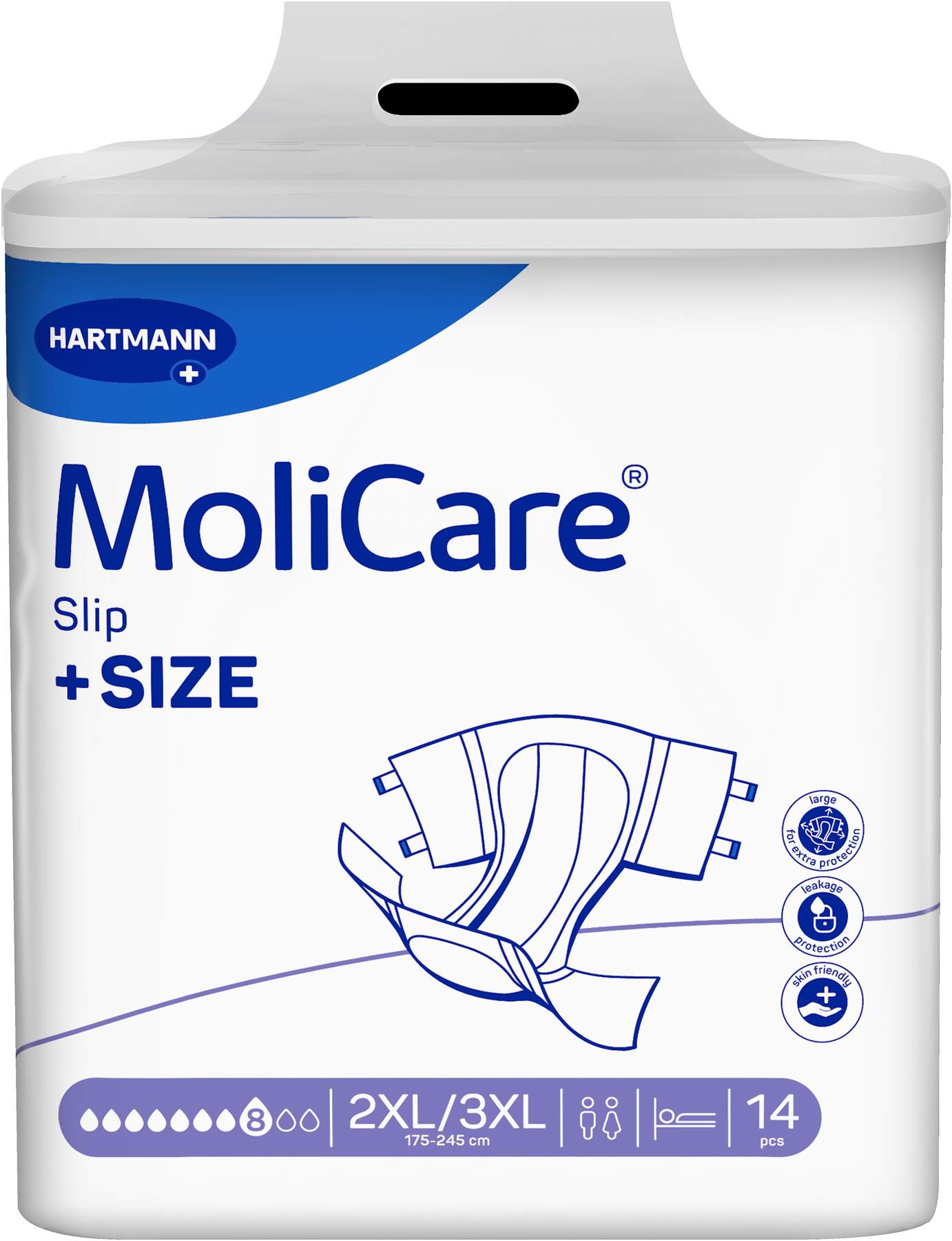 MoliCare Slip +Size 8 Tropfen 2XL-3XL