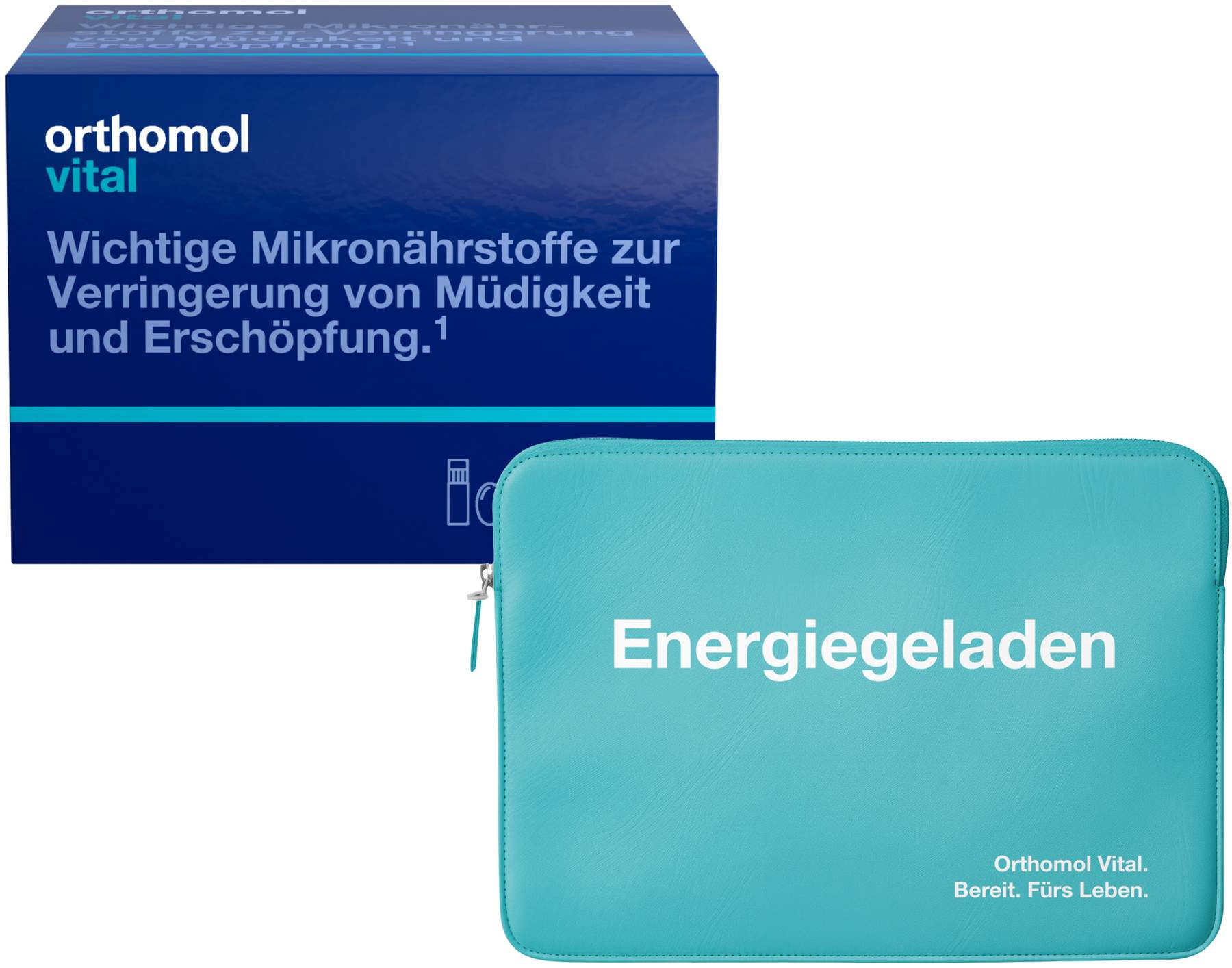 Orthomol Vital 30 Trinkfläschen 1 Kombipackung + gratis Laptop-Tasche 1 Stück