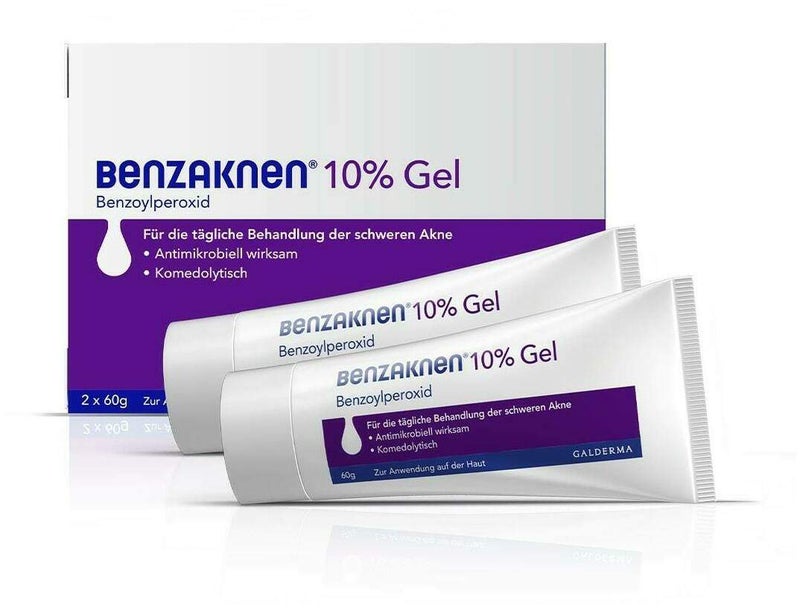 Benzaknen 10% Gel 2 x 60 g