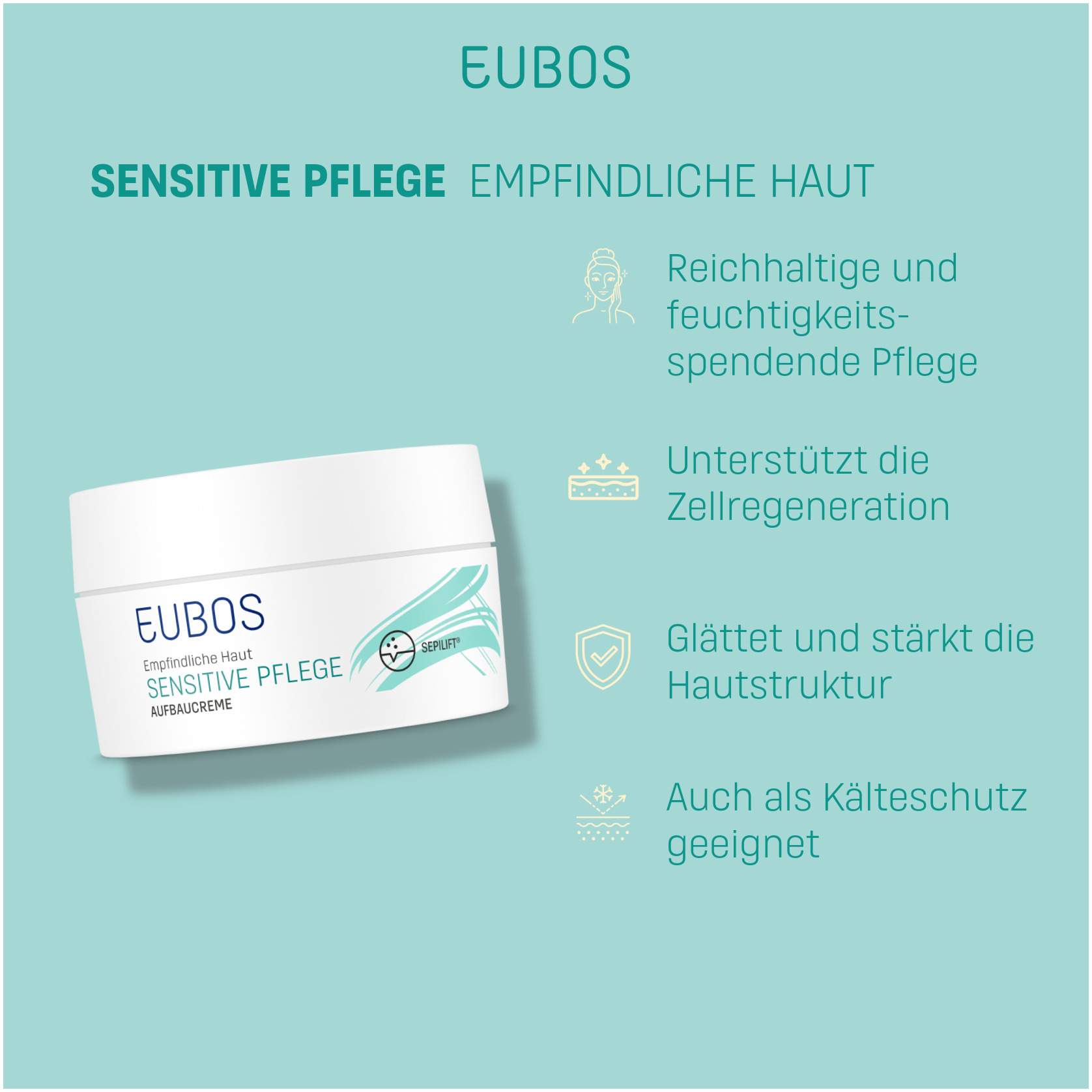 Eubos Sensitive Aufbaucreme Nachtpflege 50 ml