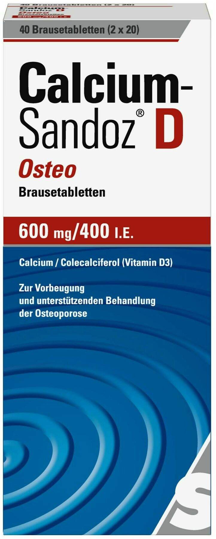 Calcium Sandoz D Osteo 40  Brausetabletten