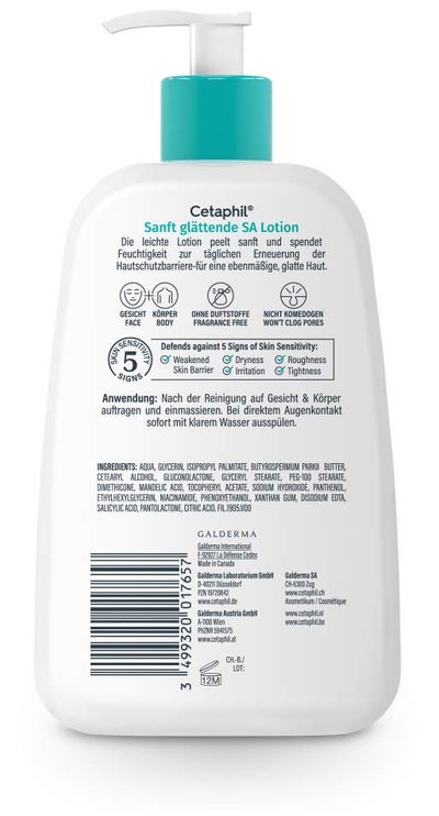 Cetaphil Sanft glättende SA Lotion für Gesicht & Körper 236 ml