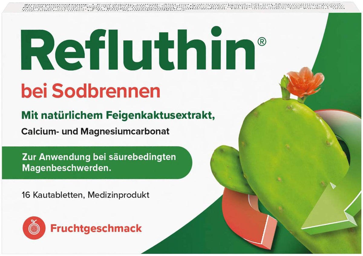 Refluthin Kautabletten Fruchtgeschmack 16 Stück